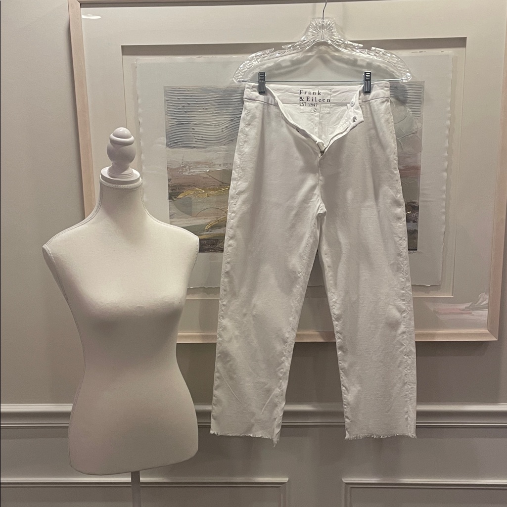 Frank & Eileen Kinsale 117409 Cotton Linen Crop Wide Leg Pant